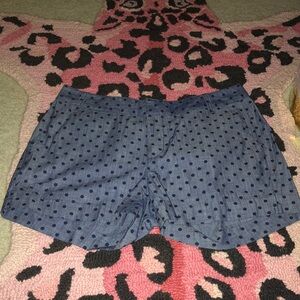 Denim Like Polka Dot Shorts